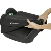 Bebeconfort Gaia i-Safe, Reboarder Kindersitz, Kompakt und leichtgewichtige, Einfache Gurtmontage, 6-12 Jahren, 22–36 kg, 128–150 cm, Mineral Black