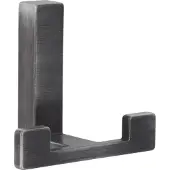 Siro Mantelhaken Doradus Garderobenhaken 70x61 mm Haken ZN eisenfärbig gebürstet matt