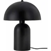 Opviq , Moderne Tischlampe mit Metallkörper, Schwarz, Ø25 h:15 cm, Höhe: 35 cm, 100 cm Kabel mit Schalter, E27 Fassung, Max 40 W, IP20, Ideal für skandinavische Wohnräume.