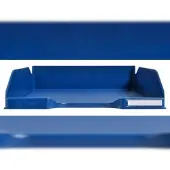 Exacompta Briefablage BEE BLUE Combo-Midi, für Dokumente im Format A4+, stapelbar, Etikettenhalter, Kunststoff, marineblau, 6 Stück