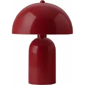 Opviq , Moderne Tischlampe mit Metallkörper, Rot, 35 cm hoch | Ø25 cm, 100 cm Kabel mit Schalter | E27 Fassung, max. 40 W, IP20 | Stilvolles Design für jeden Raum.