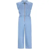 Like Flo Jeansjumpsuit "Bodi" in Hellblau - 140