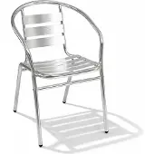 Mojawo Aluminium Bistrostuhl Stapelstuhl Gartenstuhl Modern stabil wetterfest