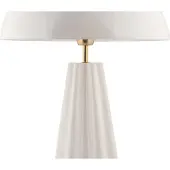 Leitmotiv - Tischleuchte Amplio Xl - Weiß - Ø30cm Tischlampe - Nachttischlampe, Wohnzimmer, Schlafzimmer