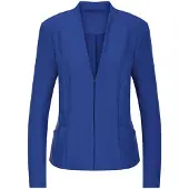Goldner Jackenblazer "Viskoseblazer in Piqué-Optik" figurschmeichelder Schnitt