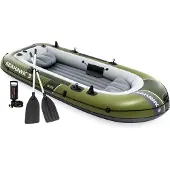 Intex 66333NP Schlauchboot Seahawk 3 Set mit Paddel und Pumpe Paddelboot Boot