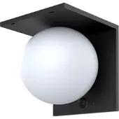 Lumisky BOLLY 1000LM Solar-Sensor-Wandleuchte Stahl Schwarz