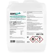 Plock GmbH Händedesinfektion SemyCare 80 Vol% Ethanol – 5 Liter Kanister - Handdesinfektion