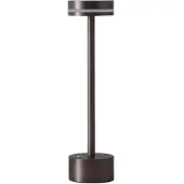 Stalgast LED-Tischleuchte kabellos mit Touch-Bedienung, dimmbar, braun, H. 320 mm