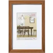 Walther design Fiorito Holz Bilderrahmen Kunstglas, 50x70 cm, eiche dunkel