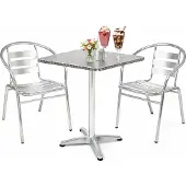 Mojawo Bistrogarnitur 3-teilig Aluminium