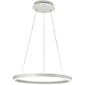 FABAS LUCE - LED-Pendelleuchte Palau 60W 3000K Dimmbar Ø60cm Weiß - Modernes Design aus Metall und Methacrylat