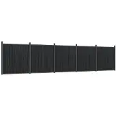 vidaXL Zaunelement Grau 872x186 cm WPC