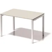 Bisley Schreibtisch DUH1208GW396 U 1200x650-850x800mm ws/gr.ws