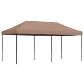 DKD Home Decor Partyzelt Faltbar Pop-Up Braun 580x292x315 cm