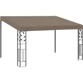 Syfax Wand-Pavillon 4x3x2,5 m Taupe