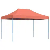 Syfax Partyzelt Faltbar Pop-Up Terrakottarot 410x279x315 cm