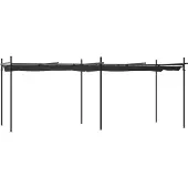 Syfax Pergola mit Schiebedach Anthrazit 589x292x230 cm