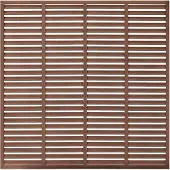 Syfax Lamellenzaun WPC 180x180 cm Braun