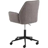 Giga Schreibtischstuhl GROUP "Glenda, Bürostuhl", beige (weiß, neutral), B:59,5cm H:99cm T:61,5cm, 100% Polyester, Stühle, Schreibtischstuhl, Stuhl, graubraun, höhenverstellbar, Drehfunktion