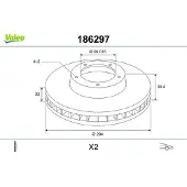 Valeo Bremsscheibe 186297