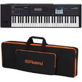 Roland Juno D-6 61 Key Portable Synthesizer mit X-Frame Ständer