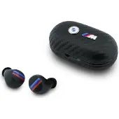 BMW Headphones Bluetooth TWS Carbon Metal Logo ENC black