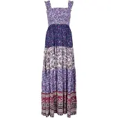 Apricot Maxikleid "Patchwork-Maxikleid" mit Blumen- und Paisley-Muster