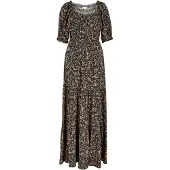 Apricot Maxikleid "Geblümtes Paisley-Maxikleid" mit elastischen Details