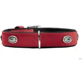 Hunter Halsband Softie Stone M-L (60), rot/schwarz