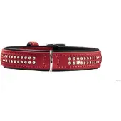 Hunter Halsband Softie Deluxe S (45), rot/schwarz
