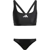 Adidas - Women's 3 Stripes Bold Bikini - Bikini Gr 36 grau/schwarz