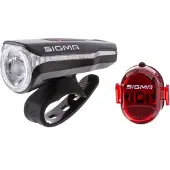 Sigma Fahrradbeleuchtung "Beleuchtungsset Aura 60 USB/Nugget II"