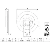 Bosch Bremsscheibe 0 986 479 J78, 1 Stück