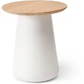 Solpuri Queen Lounge-und Beistelltisch Beton/Teak rund