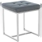 Proregal CHEFGASTRO Sitzhocker PALMA HxBxT 48x40x40cm Kunstleder Grau
