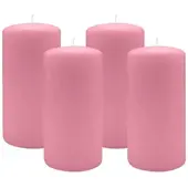 Kopschitz Kerzen 2er Set Adventskranzkerzen Altrosa Ø 100 x 300 mm