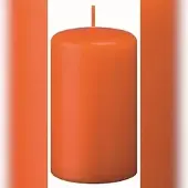 Kopschitz Kerzen Flachkopf-Stumpenkerzen Karotte 60 x Ø 40 mm, 12 Stück