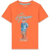 GUESS T-Shirt N6GI04 K8HM4 Orange Regular Fit 74