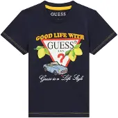 GUESS T-Shirt N6GI07 K8HM4 Dunkelblau Regular Fit