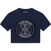 GUESS T-Shirt J6GI07 K6YW4 Dunkelblau Relaxed Fit 140