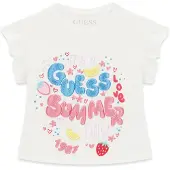 GUESS T-Shirt K6GI11 K6YW4 Weiß Regular Fit 104