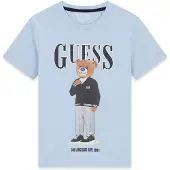 GUESS T-Shirt L6GI09 K8HM4 Himmelblau Regular Fit 164