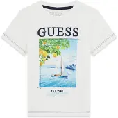 GUESS T-Shirt N6GI07 K8HM4 Weiß Regular Fit 86