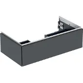 Geberit Waschtischunterschrank One 88,8x50,4x47cm, matt-sw, 1 Schubladen