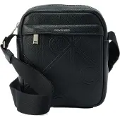 Calvin Klein EMBLEM AOP EMBOSS REPORTER Herren Tasche Schwarz : Größe - UNICA Größe: UNICA
