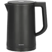 Severin WK 3483, 1,7 l, 2200 W, Schwarz, Kunststoff, Edelstahl, Regelbare Temperatur, Wasserstandsanzeige