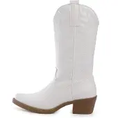 Smile Favorites Cowboylaarzen Wit PolyurethanStiksels