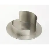 Kerzenhalter Messing vernickelt silber matt, für Ø 7 cm Kerzen, Anlasskerzen