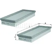 MAHLE ORIGINAL Luftfilter [Hersteller-Nr. LX1466/S] für Mercedes-Benz, Chrysler